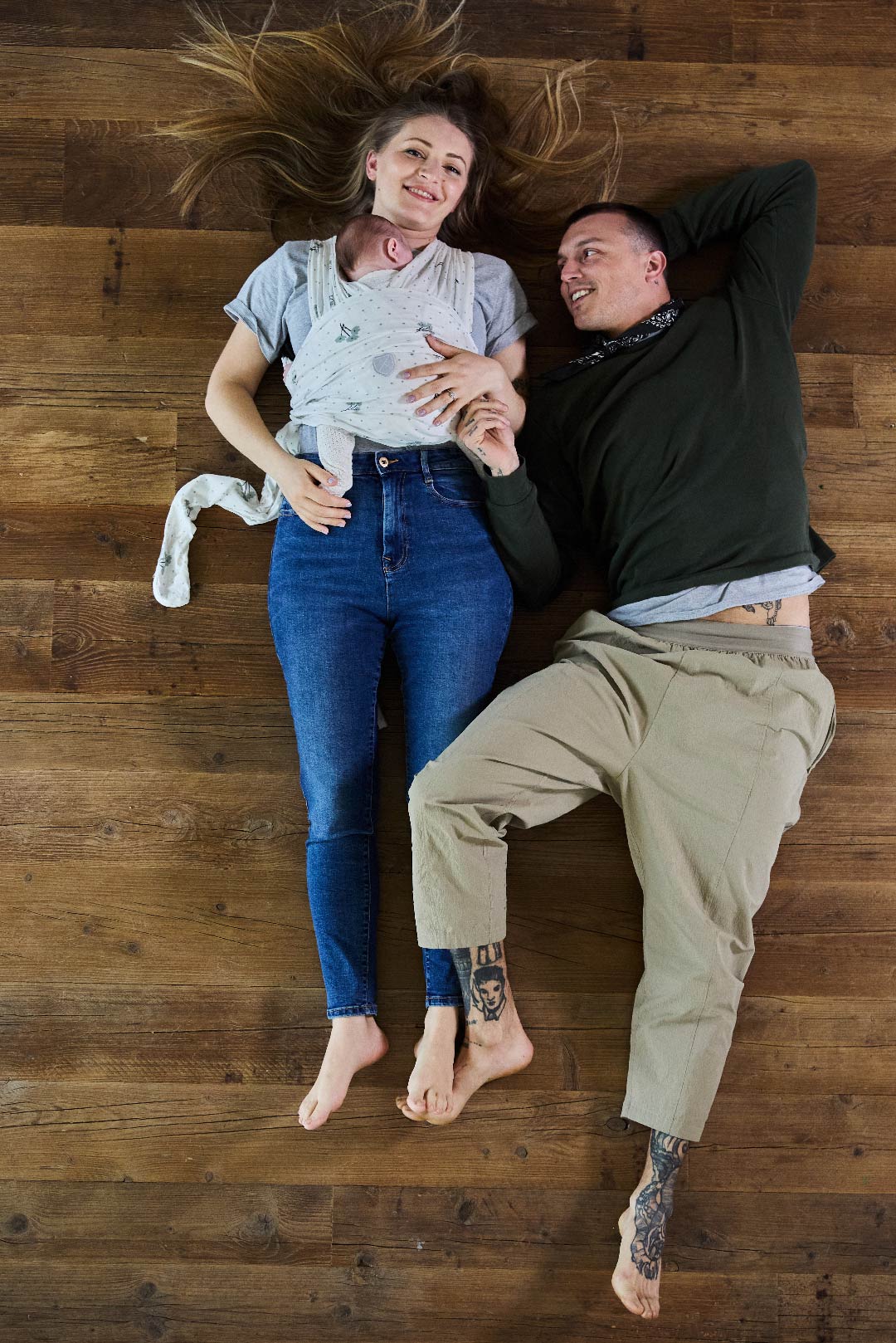 CUDDLE BAND 2 Modal Preemies Baby Wrap 2/9 kg - Blossom White - Image 4