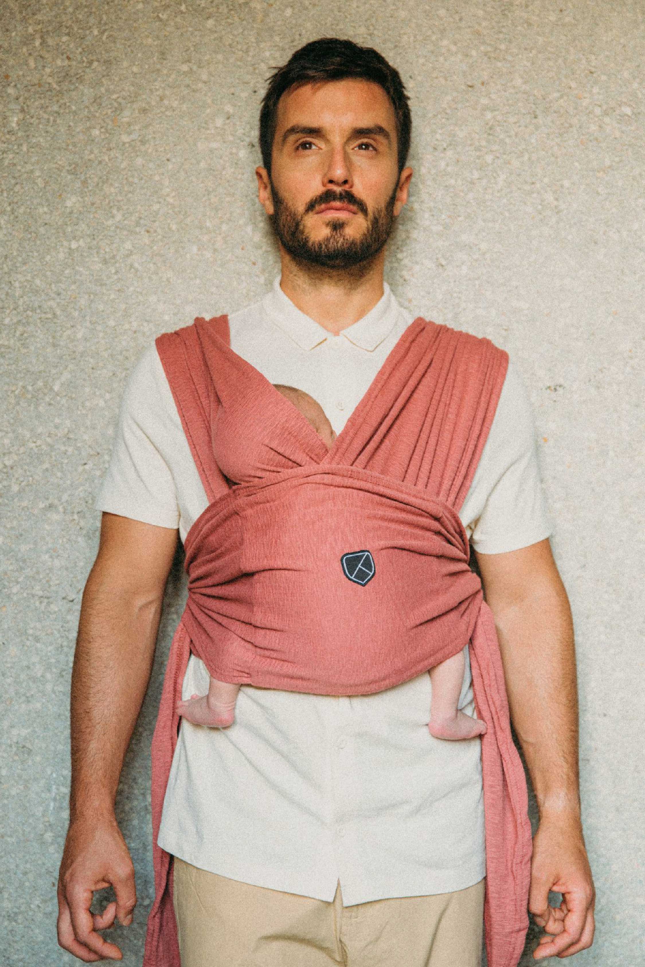 CUDDLE BAND Newborn Baby Wrap - Bordeaux - Image 4