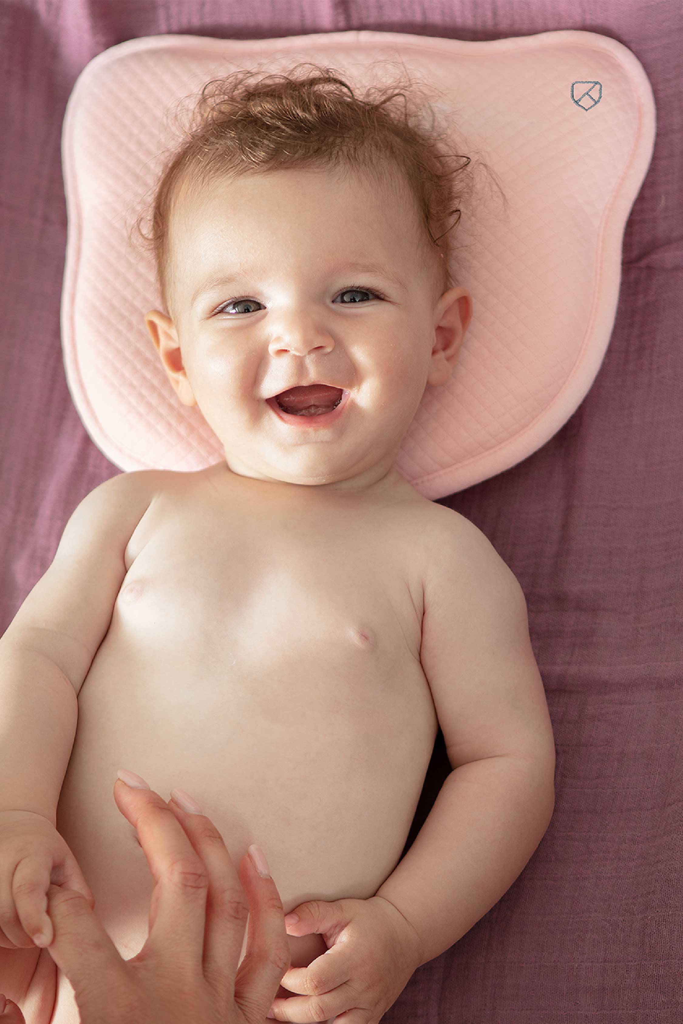 PERFECT HEAD Pillow for Plagiocephaly - Pink - Image 4