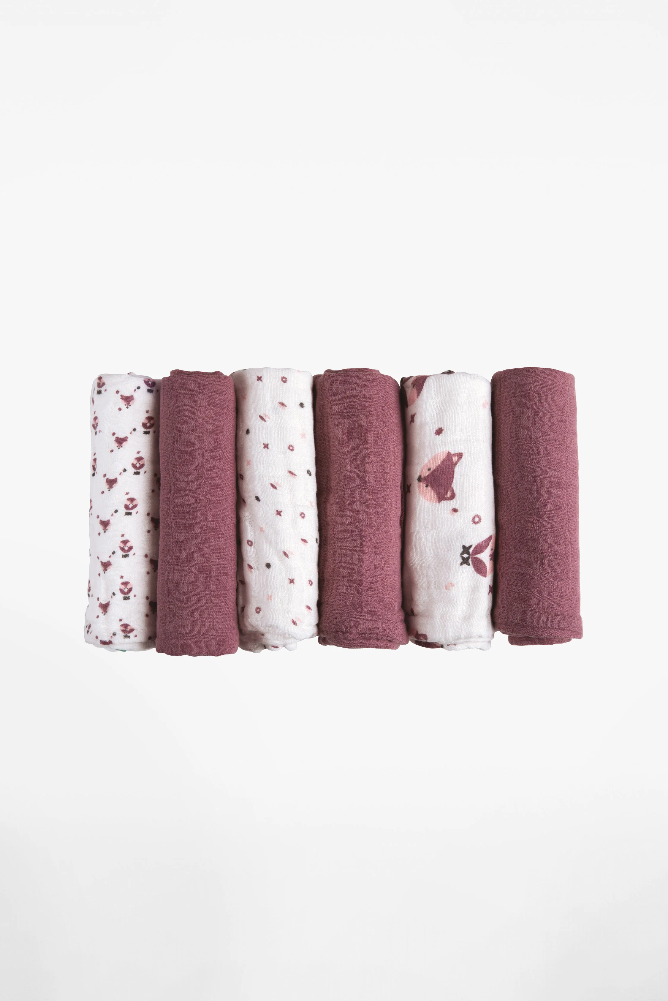 SOFT TOUCH 30X30 Newborn muslin cloths - Purple - Image 3