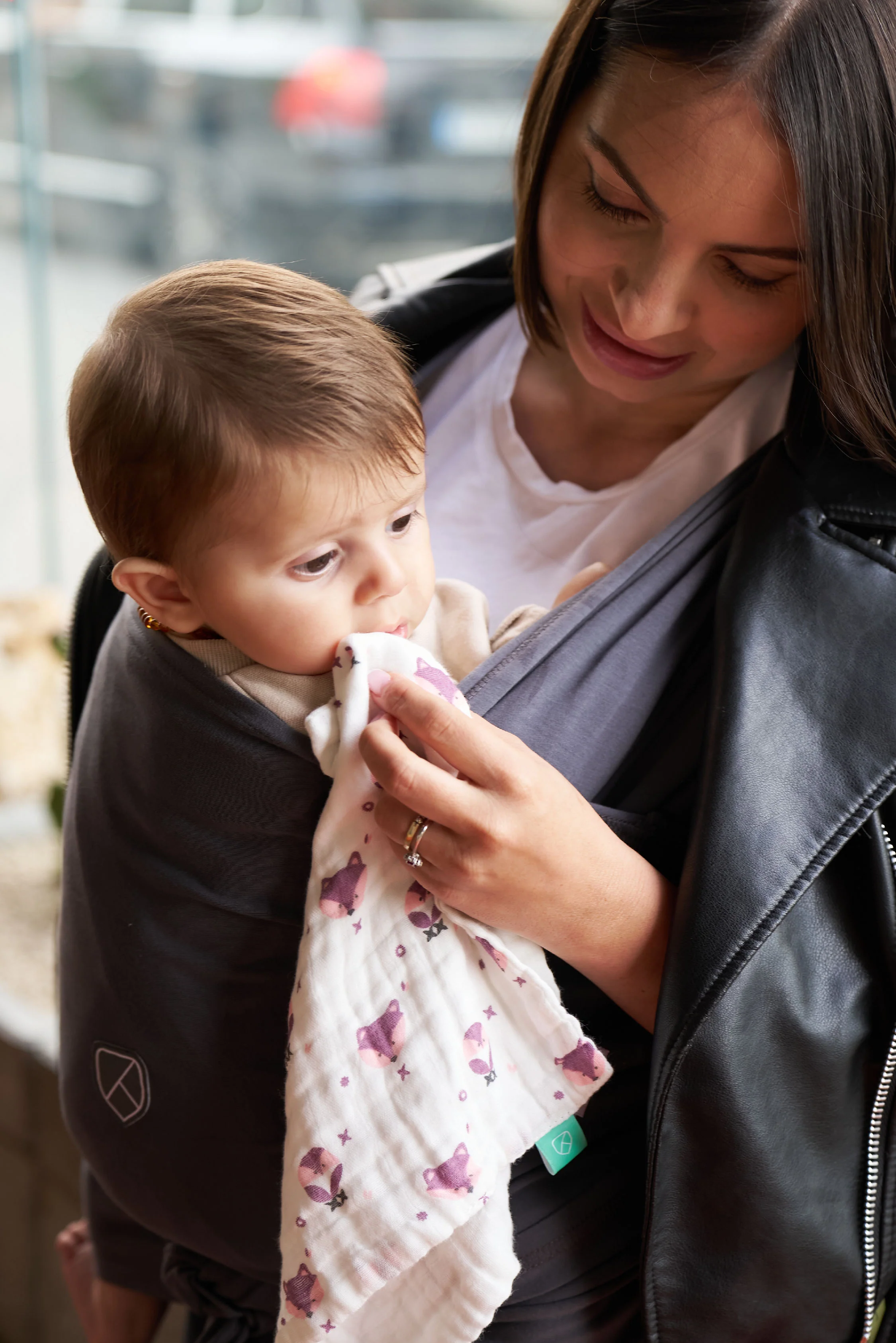 SOFT TOUCH 30X30 Newborn muslin cloths - Purple - Image 4