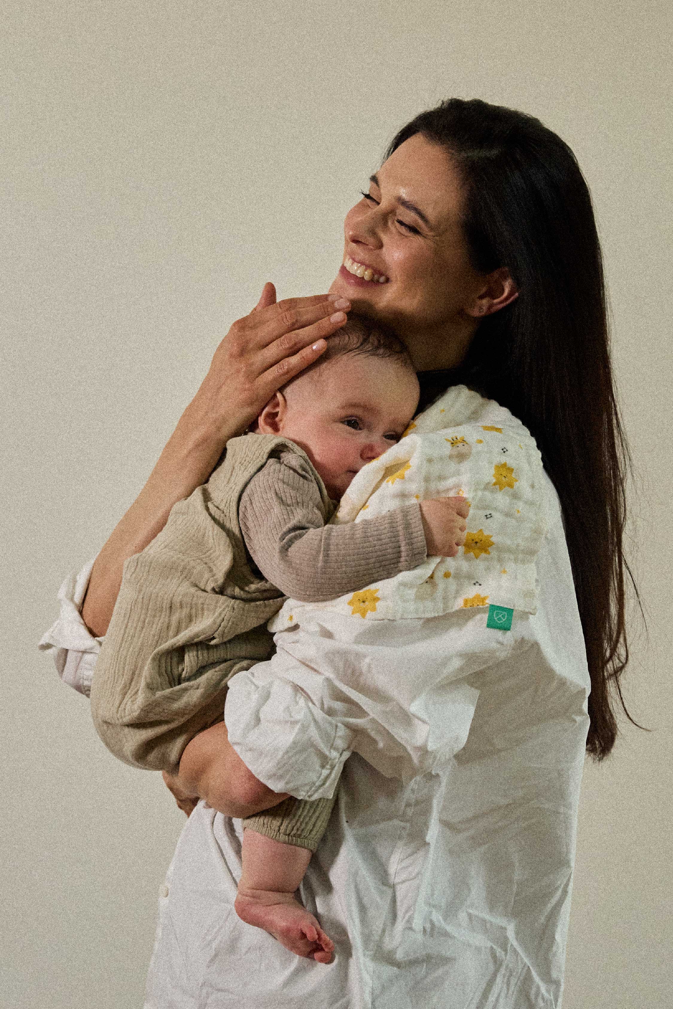 SOFT TOUCH 50x25 Newborn muslin cloths - Mustard yellow - Image 4